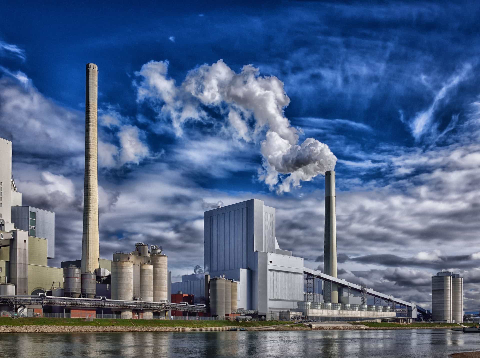Industry and blue sky